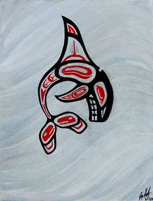 Whale Totem, Haida Tattoo, Arte Haida, Orca Tattoo, Alaska Art, Native Tattoos, Native Artwork, Pacific Northwest Art, First Nations Art