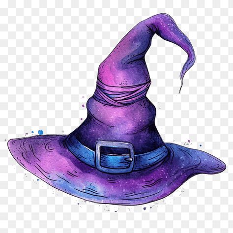 Wizard hat clipart Witches Hat Illustration, Wizard Hat Illustration, Witch Hat Outline, Wizard Hat Tattoo, Blue Witch Hat, Merlin Tattoo, Witch Hat Art, Witch Hat Illustration, Witch Hat Clipart