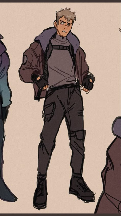 Character Pants Design, Turtle Neck Character Design, Comic Character Reference, Character Concept Design Sketches, Character Male Pose, Character Design Outfits Modern, Fullbody Character Base, Apocalypse Oc Design, Apocalypse Outfit Concept Art