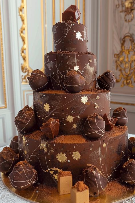 Enchanted Chocolate Garden Cake - Birthday Cake Aesthetic Huge Cakes Birthday, Birthday Cake Aesthetic Chocolate, Expensive Cake, Aesthetic Food Ideas, Aesthetic Chocolate, Big Birthday Cake, Birthday Cake Aesthetic, Minimalist Cakes, Giant Cake