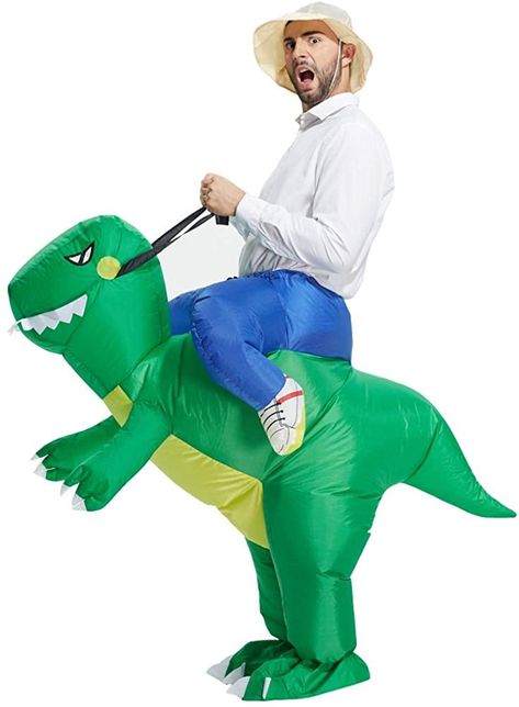 Inflatable Dinosaur T-Rex Costume Inflatable Halloween Costumes, Adult Dinosaur Costume, Costume Dinosaure, Alien Cosplay, Rex Costume, Inflatable Dinosaur Costume, Inflatable Dinosaur, T Rex Costume, Dino Costume