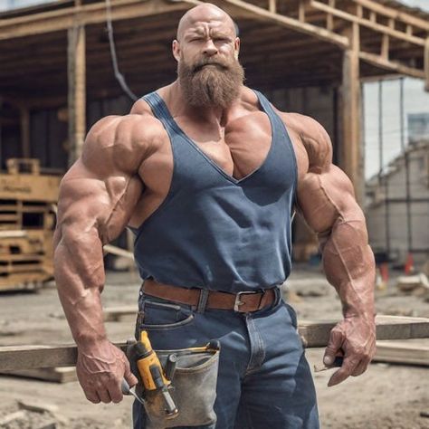 Superman Bodybuilder, Buff Men Art, Big Muscular Man, Body Builder Men, Muscular Character, Body Builders Men, Buff Man, Old Bodybuilder, Muscle Bodybuilder