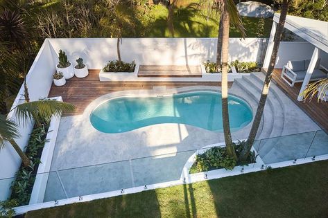 Pool In Front Yard, Front Yard Pool Ideas, Pool Front Yard, Mediterranean Pool Design, Pool Fencing Landscaping, Pool Area Landscaping, Cornish House, Backyard Pool Area, Pool Fence Ideas