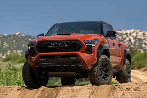 Tacoma Trailhunter, 2024 Tacoma, Hybrid Trucks, Tacoma Mods, Trd Pro, Rock Sliders, Gas Mileage, Marketing Program, Toyota Prius