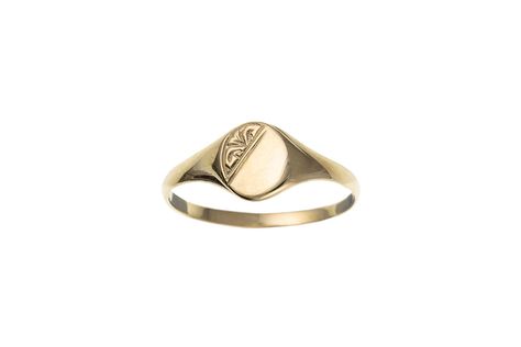 9ct Yellow Gold Half Engraved Child's Oval Signet Ring - Made in England - UK Jewellery ** Continue to the product at the image link. (This is an affiliate link) #Rings Crystal Rings Aesthetic, Kate Wilson, Pinky Finger Ring, Oval Signet Ring, Gold Pinky Ring, Pinky Finger, Rings Aesthetic, Best Friend Necklace, Baby Rings