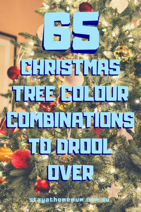 Colored Light Christmas Tree Ideas, Colorful Christmas Tree Ideas, Christmas Tree Colored Lights, Christmas Tree With Coloured Lights, Christmas Tree Trends, Crismas Tree, Christmas Color Schemes, Tree Colour, Christmas Tree Colour Scheme