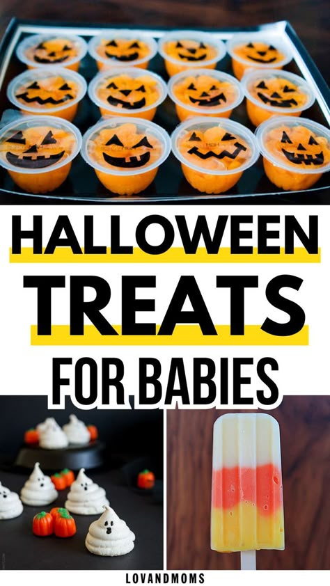 Halloween Treats Easy Daycare Halloween Treats, Toddler Halloween Snack Ideas For Daycare, Halloween Fruit Ideas For Toddlers, Toddler Halloween Treats Non Candy, Halloween Party For Infants, Daycare Halloween Party Food, Infant Halloween Party Ideas, Halloween Sweet Treats For School, Halloween Themed Toddler Food