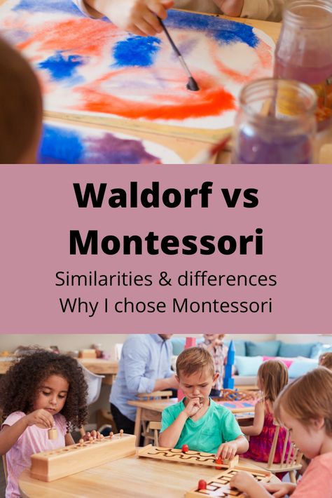 What is the difference between Waldorf, also often called Steiner approach, and Montessori methodology?  There are lots of Waldorf and Montessori similarities and they are both among the fastest growing education systems in the world. There are a few key differences between the Waldorf and Montessori methodology that may affect which one you decide is right for your family. What Is Waldorf Education, Waldorf Education Classroom, Waldorf Education Activities, Montessori Vs Waldorf, Waldorf Early Childhood, Waldorf At Home, Waldorf Preschool Classroom, Waldorf Education Preschool, Waldorf Parenting