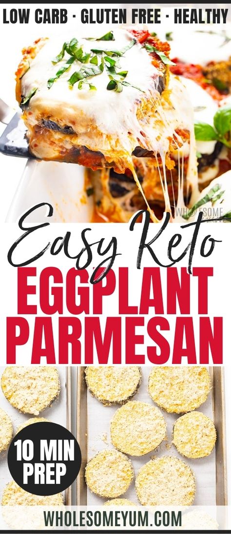 Healthy Keto Eggplant Parmesan Low Carb Eggplant Recipes, Keto Eggplant Parmesan, Healthy Eggplant Parmesan, Low Carb Eggplant, Keto Eggplant, Eggplant Parmesan Recipe, Healthy Eggplant, Keto Italian, Eggplant Recipes Parmesan