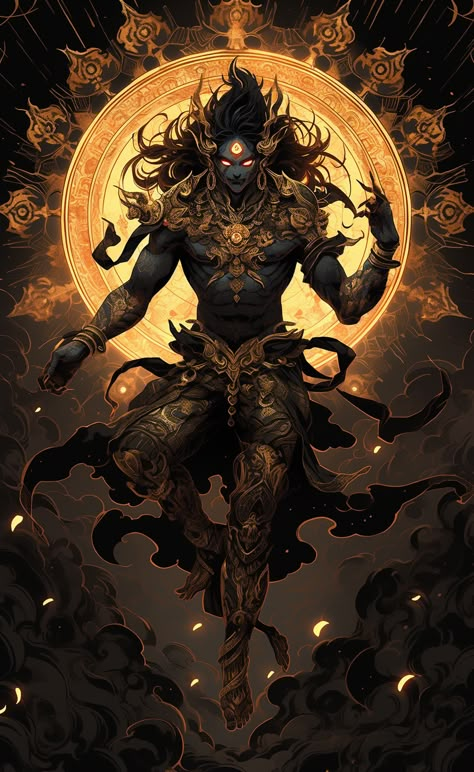 Cthulhu Art, Warrior Images, Mythological Characters, Dark Warrior, Dungeons And Dragons Classes, Character Inspiration Male, Hinduism Art, Fantasy Beasts, Gods Goddesses