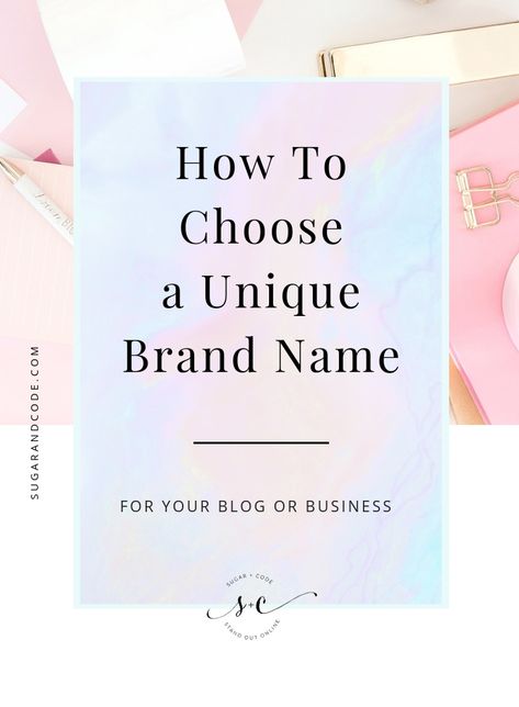 How to make sure you choose a unique brand name for your blog or business (even if you have no ideas) >> Bussines Nails Ideas, How To Name Your Online Store, Bussines Ideas Names, Brand Naming Ideas, Instagram Business Name Ideas, Perfume Store Name Ideas, Esthetician Business Names Ideas, Nail Bussines Name Ideas, Perfume Shop Name Ideas