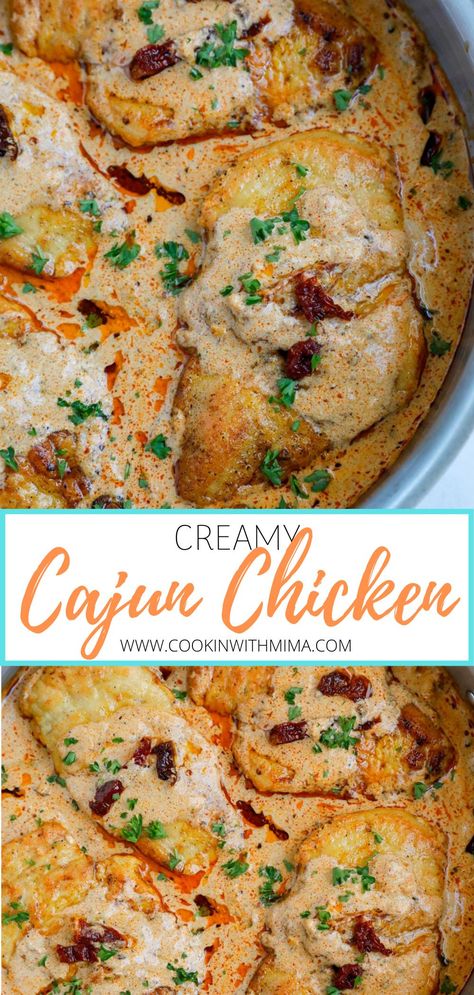 Creamy Cajun Sauce, Cajun Chicken And Rice, Creamy Cajun Chicken, Cajun Chicken Recipes, Cajun Sauce, Cajun Dishes, Cajun Creole Recipes, Cajun Cooking, Louisiana Recipes