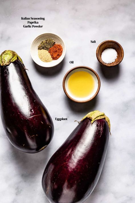 Air Fryer Eggplant Recipes, Eggplant In Air Fryer, Air Fryer Eggplant, Cooking Eggplant, Eggplant Recipe, Eggplant Dishes, Roast Eggplant, Baked Eggplant, Eggplant Recipes