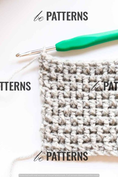 Crochet Stitches Texture, Rice Stitch, Crochet Blanket Stitch Pattern, Crochet Stitch Patterns, Crochet Stitches Guide, Stitches Crochet, Crochet Stitches For Blankets, Easy Crochet Blanket, Easy Crochet Stitches