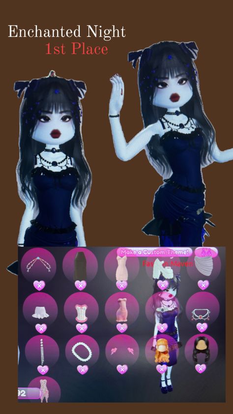 Enchanted Night, Y2k Profile, Hair Combos, Y2k Profile Picture, Roblox Royale High Outfits, Roblox Royale High, Royale High Outfits, Batman And Catwoman, Aesthetic Roblox Royale High Outfits