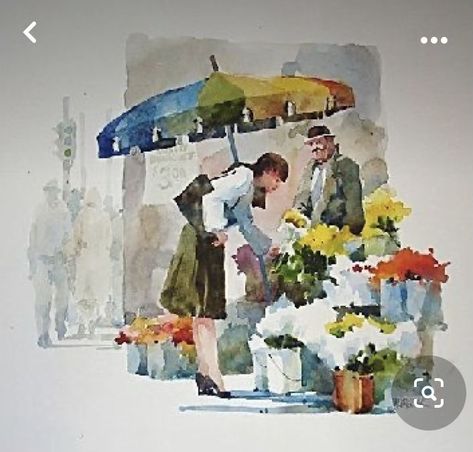 Bill Vrscak, Watercolor People, Watercolor Art Landscape, Diy Watercolor Painting, Watercolour Inspiration, Watercolor Sketchbook, Watercolor Painting Techniques, 수채화 그림, Art Resources