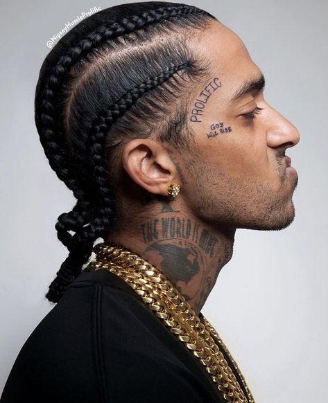 🕊🕊🏁🏁 #nipseyhussle #longlivenip Nipsey Hussle Braids, Nipsey Hussle Lauren London, Nipsey Lauren, Matrix Hairstyle, Lauren London Nipsey Hussle, Cornrow Hairstyles For Men, Lauren London, Nipsey Hussle, The Marathon