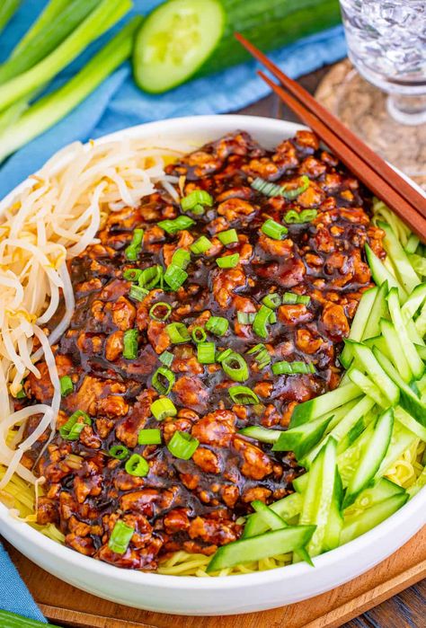 Dang Dang Noodles, Pf Changs Copycat Recipes Main Dishes, Chicken Dan Dan Noodles, Bibibop Noodles Recipe, Dan Dan Noodles Recipe Vegetarian, Noodles Copycat Recipes, Easy Dan Dan Noodles Recipe, Pork Dan Dan Noodles, Easy Dan Dan Noodles