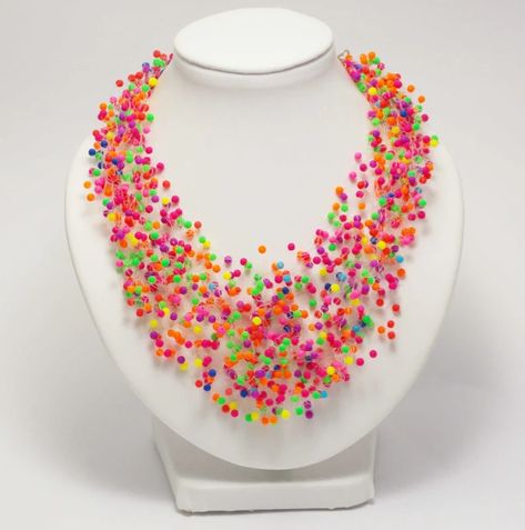 Neon Jewelry Neon Necklace Hawaii Jewelry Colorful Necklace - Etsy Air Necklace, Neon Jewelry, Neon Necklace, Summer Choker, Hawaii Jewelry, Jewelry Colorful, Bubblegum Necklace, Colorful Necklace, Dread Beads