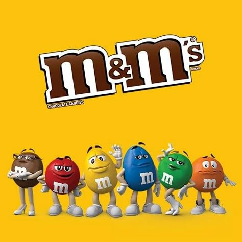 M & M Characters Famous Chocolate Brands, M And Ms, Male Cartoon Characters, M&m Characters, M M Candy, Famous Chocolate, M Wallpaper, M And M, Chocolate Brands