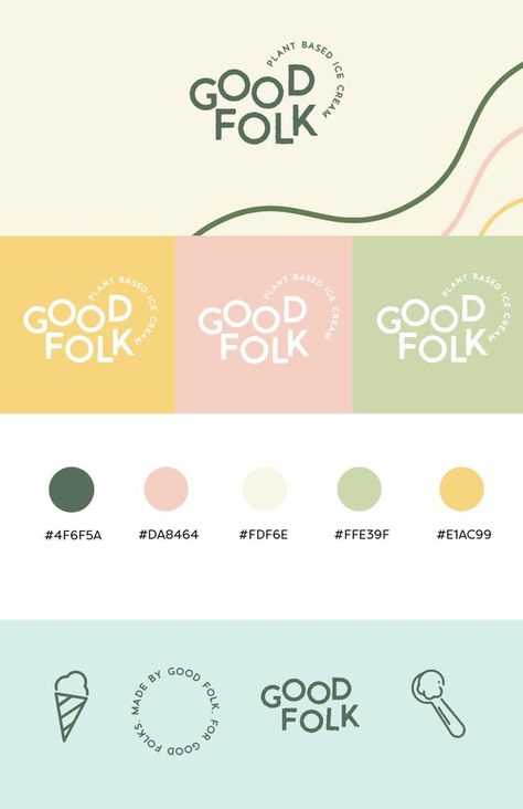 Paste Color Palette, Happiness Logo Design, Pastel Color Branding, Pastel Logo Ideas, Pastel Colors Branding, Happy Branding Design, Logos Color Pastel, Bakery Branding Design Inspiration, Pastel Website Design