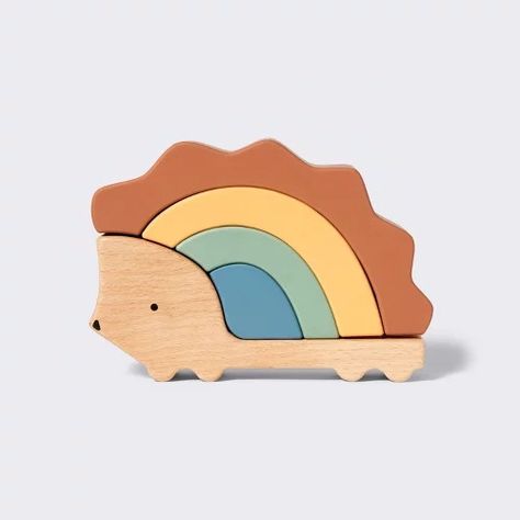 Cloud Island : Page 8 : Target Wooden Hedgehog, Colorful Baby Nursery, Wooden Kids Toys, Hedgehog Nursery, Diy Montessori Toys, Stacker Toy, Wooden Toys Design, Baby Learning Toys, Colorful Nursery