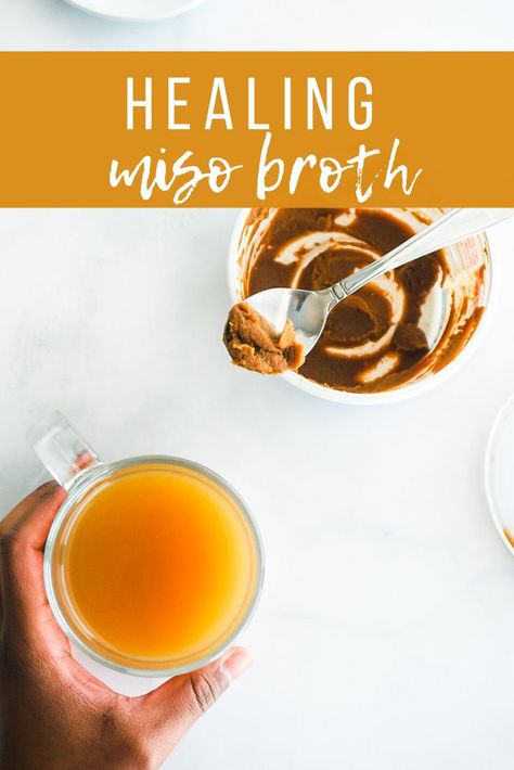 This healing broth is packed with miso paste, my favorite feel-better food! Drink this straight, and GET WELL SOON! #Misopaste #coldandfludrinks #vegan #drinkrecipes #healingfood #plantbased #baumassfoods Get Well Soup Feel Better, Daikon Radish Recipes, Miso Paste Recipes, Healing Broth, Sipping Broth, Articles Design, Soups And Stews Recipes, Vegan Soups And Stews, Miso Broth