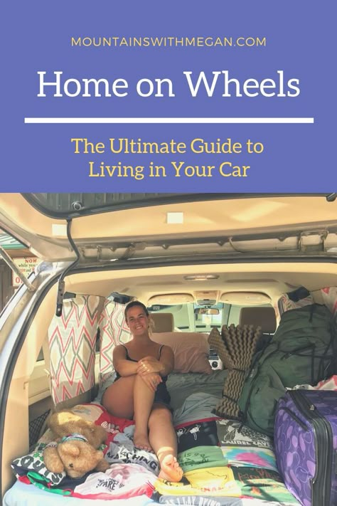 Living Out Of Your Car, Suv Living, Living In A Car, Live In Your Car, Car Camping Organization, Living In Your Car, Sleeping In Your Car, Kangoo Camper, Living In Car