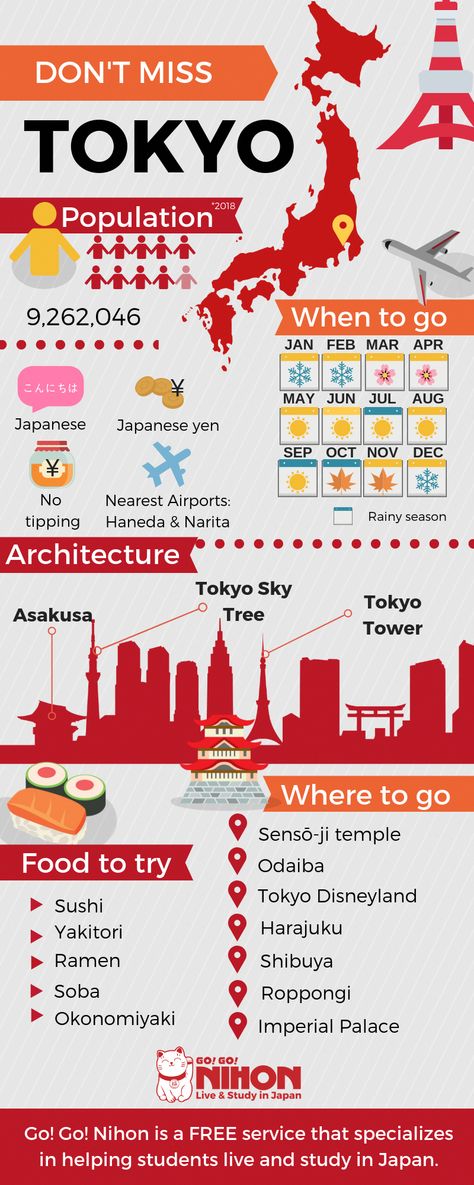 Do you want to live in the most exciting and vibrant city in Japan - Tokyo? We have many schools you can choose from in the heart of the capital. . . . . . . . Tokyo Japan. Travel Guide Japan. Japan Infographic. Travel to Japan things to do. Japan Bucket list. What to visit in Tokyo. What to eat in Tokyo. Tokyo food. #travelbucketlist Japan Infographic, Tokyo Japan Travel Guide, City In Japan, Japan Tourism, Tokyo Food, Japan Bucket List, Bahasa Jepun, Materi Bahasa Jepang, Travel To Japan