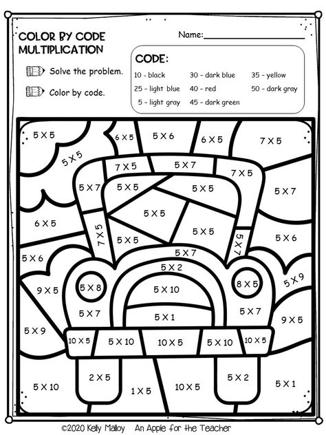 Printable color by number worksheets for first grade, second grade, third grade, fourth grade, and fifth grade.  These printable coloring pages are perfect for the beginning of the school year. They are fun to color but they also help children practice their math facts. These fun color by number printables  are perfect for fall and back to school season.  Great way for your students to practice their addition and multiplication facts! #1stgrade #2ndgrade #3rdgrade #4thgrade #5thgrade 3grade Math Worksheets, Math Second Grade, 4th Grade Activities, Third Grade Worksheets, Third Grade Math Worksheets, Number Printables, Fun Math Worksheets, Math Coloring Worksheets, Back To School Worksheets