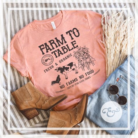 Sublimation Clothing, Mom Fits, Cricut Shirts, Farm Clothes, Farm Stuff, Farmer Shirt, Blue Clay, Screen Print Transfers, Cartoon Cow