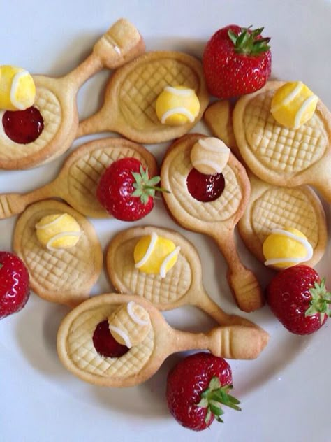 #wimbledon party food. Great for any tennis themed party. Wimbledon Party Food, Tennis Themed Party, Frances Quinn, Tennis Birthday Party, Wimbledon Party, Tennis Party Ideas, Tennis Wimbledon, Tennis Ideas, Tennis Birthday