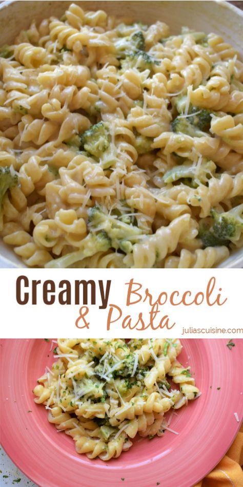 Side Pasta, Pasta With Broccoli, Kid Friendly Meals Dinner, Creamy Broccoli, Easy Pasta Dinner, Dinner Recipes For Family, Broccoli Pasta, Parmesan Pasta, Health Dinner Recipes