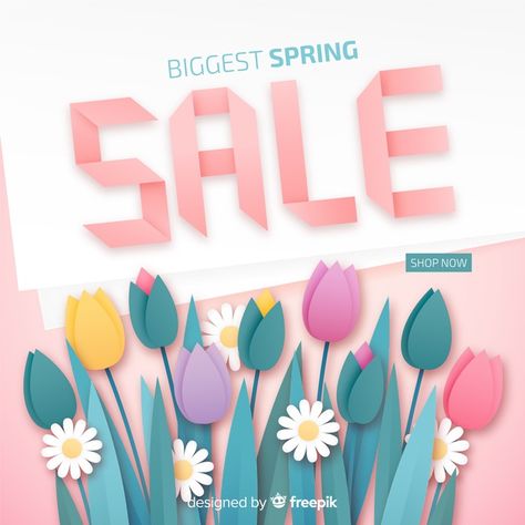 Sns Design, Spring Sale Banner, Banner Flower, Corporate Banner, Fashion Sale Banner, Banner Layout, Spring Banner, 3d Paper Art, Promotional Banners