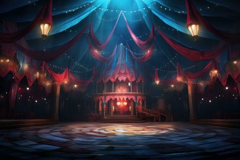 colored Circus background Harrow Faire, Anime Circus, Background Gacha Life, Circus Game, Haunted Circus, Circus Background, Circus Tents, Circus Ringmaster, O Week