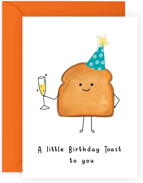 Friend Birthday Card - Funny Birthday Cards for Women - 'A Little Birthday Toast' For Mum Dad Grandpa Nana - Him Her - Sister Birthday Card - Comes With Stickers - By Central 23 : Amazon.ca: Office Products Funny Birthday Cards For Women, Birthday Toast, Cards For Women, Friend Birthday Card, Sister Birthday Card, Birthday Cards For Women, Sister Birthday, Funny Birthday Cards, Friend Birthday