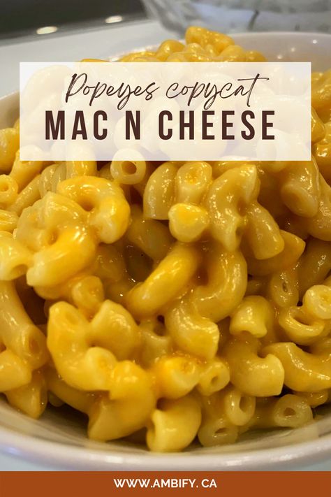 Popeyes Mac And Cheese Recipe, Simple Mac N Cheese, Easy Mac N Cheese, Easy Mac And Cheese, Mac N Cheese Recipe, Cheese Lover, Cat Recipes, Mac N Cheese, Basic Recipes