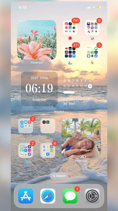 Summer Ios Widgets, Ios Beach Theme, Summer Ios Wallpaper, Summer Images Wallpaper, Iphone 15 Home Screen Layout, Summer Ipad Homescreen, Summer Phone Theme Ideas, Summer Widgets Long, Summer Widgets Medium