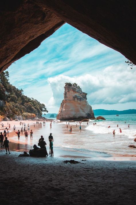 Cathedral Cove, Coromandel Peninsula, New Zealand - If you are travelling through New Zealand and Southeast Asia, make sure to read my travel blog. Including lots of in-depth travel guides and recommendations for backpackers! Coromandel Peninsula, Thailand Travel Destinations, Cathedral Cove, Beautiful New Zealand, Thailand Travel Guide, Hong Kong Travel, Croatia Travel, Las Vegas Hotels, Nightlife Travel