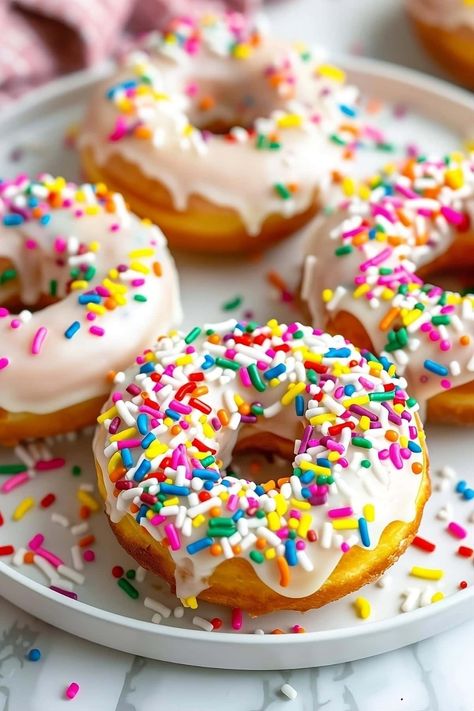 Skip the drive to your local donut shop and make these easy pancake mix donuts instead. They’re soft, sweet, and begging to be devoured. Donut Pancake Recipe, Pancake Donuts Recipes Baked, Pancake Doughnuts Recipe, Donuts With Pancake Batter, Muffin Mix Donuts Baked, Easy Baked Donuts With Donut Pan, Pancake Donuts Baked, Pancake Mix Donuts Recipes, Pancake Donuts Recipes