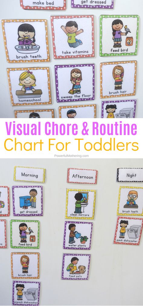 If you need some help getting everything organized in your home, then these FREE printable kids chore and routine cards can help.   #freehomeschooldeals #fhdhomeschoolers #printablekidschorecards #printableroutinecards Visual Chore Chart, Preschool Chores, Printable Chore Cards, Daily Routine Chart For Kids, Behavior Chart Toddler, Chore Cards, Kids Routine Chart, Toddler Routine, Daily Routine Chart