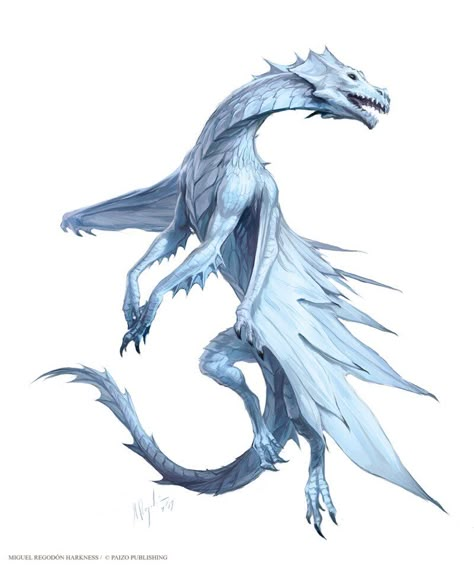 White Drake Dnd, Fey Dragon Art, Tiny Dragon, Dnd Inspiration, Dragon Artwork Fantasy, Dnd Dragons, Dragon Rpg, Fantasy Beasts, Beautiful Dragon