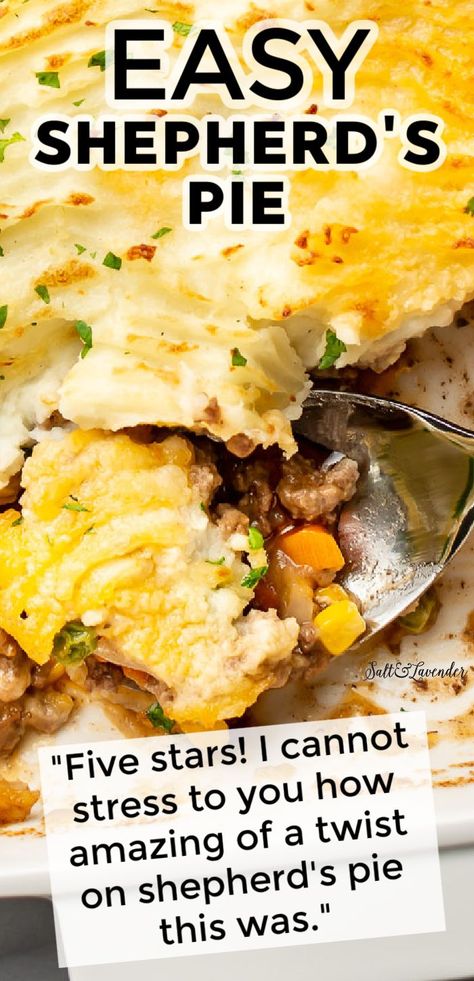 Best Shepherds Pie Recipe, Beef And Veggies, Shepherd's Pie Recipe, Fluffy Mashed Potatoes, Pie Flavors, Leftover Mashed Potatoes, Beef Casserole Recipes, Holiday Dinners, Shepherd's Pie