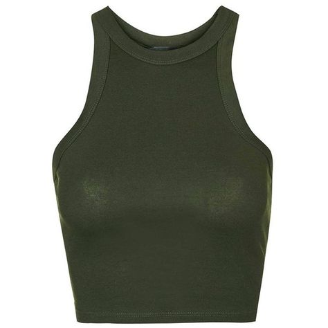 Women's Topshop Racerback Crop Tank ($14) ❤ liked on Polyvore featuring tops, crop tops, shirts, tank tops, tanks, crop top, high neck tank, racer back tank, high neck shirts and green tank top Crop Tops Shirts, High Neck Shirts, High Neck Crop Top, Green Crop Top, High Neck Tank Top, Racerback Top, Green Tank Top, High Neck Tank, Green Tank