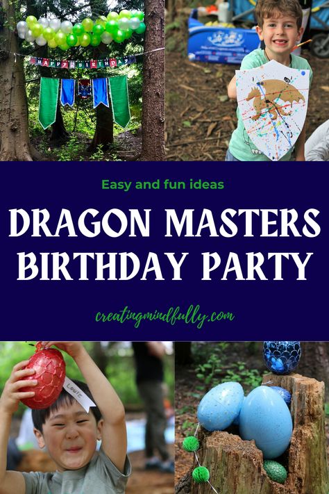 Knight Birthday Party Activities, Dragon Bday Party Ideas, Knight Party Games, Fantasy Birthday Theme, Dragon Birthday Party Food, Medieval Party Activities, Dragon Birthday Party Games, Dragon Party Activities, Dragon And Knight Birthday Party