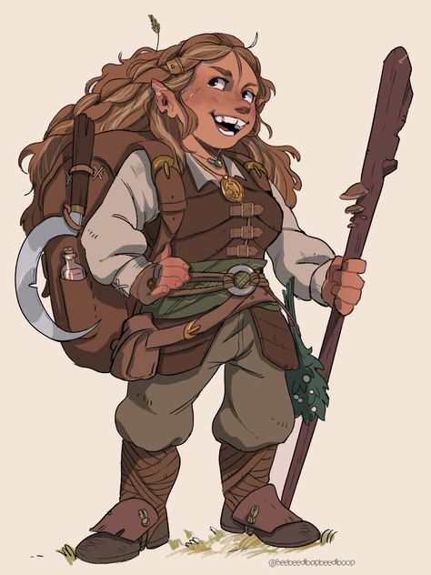 Dnd Halfling, Gnome Dnd, Female Gnome, Dnd Campaign, Pathfinder Character, My Childhood Friend, Dnd Races, Dnd Funny, Dungeons And Dragons Characters