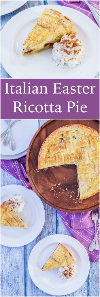 Ricotta Pie Italian, Italian Ricotta Pie, Ricotta Pie Recipe, Easter Pies, Italian Pie, Appetizers Italian, Italian Easter Recipes, Italian Easter Pie, Traditional Easter Desserts