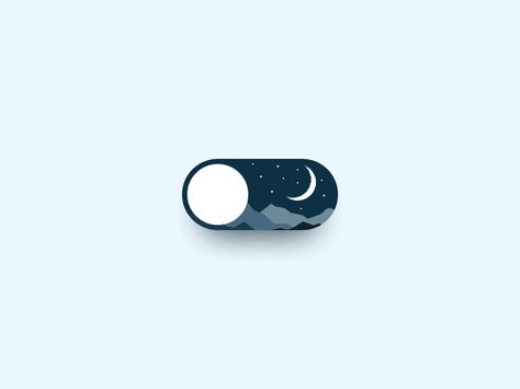 Day 13-14 Day/Night Toggle by Tiantian Xu Gif Wallpapers, Tipografi 3d, Ui Animation, Toggle Button, Night Day, Motion Graphics Design, Design Presentation, Motion Design Animation, Design Animation