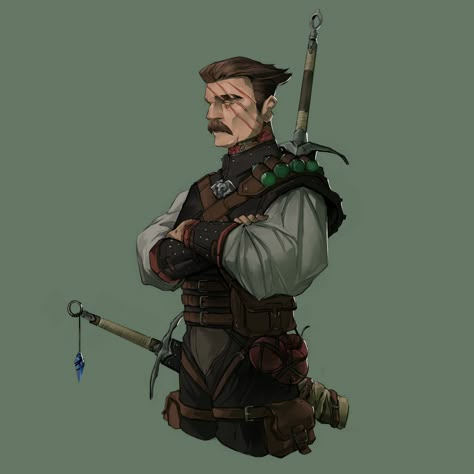 ArtStation - Witcher Schools, Lodovico Sartirana Blood Hunter, Witcher Series, Dnd Character Art, Witcher Art, Dnd Ideas, Dungeons And Dragons Characters, Dungeons And Dragons Homebrew, Dnd Art, Rpg Characters