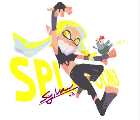 Chibi Proportions, Agents Splatoon, New Agent 3, Agent 3 Splatoon, Splatoon Design, Neo Agent 3, Splatoon Art Style, Official Splatoon Art, Splatoon Official Art